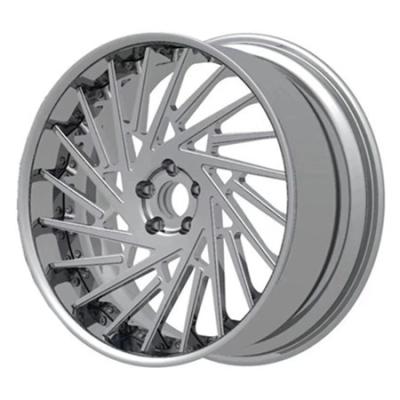 China BBF24 BENZ CLASS AMG Cheap Deep Dish Forged 2 Piece Wheels Silver Rims for sale