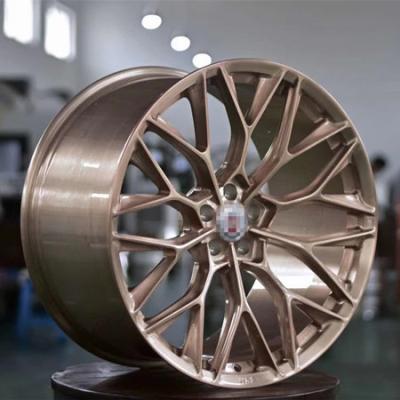 China BA63 HRE P200 Design style Forged Monoblock Rim Golden Custom Benz Wheel for sale