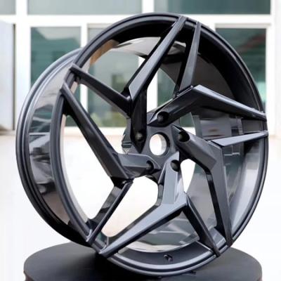 China BA70 Pentagram Forged Monoblock Rims Black Custom Benz BMW Audi Wheel alloy for sale