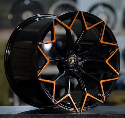 China BA71 Black Lamborghini Aventador Huracan Urus Wheels Forged Monoblock Rim for sale