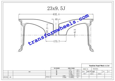 China 23 Inch ​Monoblock Forging Wheels Blanks Raw Machining Blanks Drawing for sale