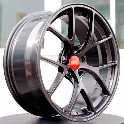 China STL08 Like BBS Style Custom Classic Forged Wheels Bright Black Alloy 6061 for sale