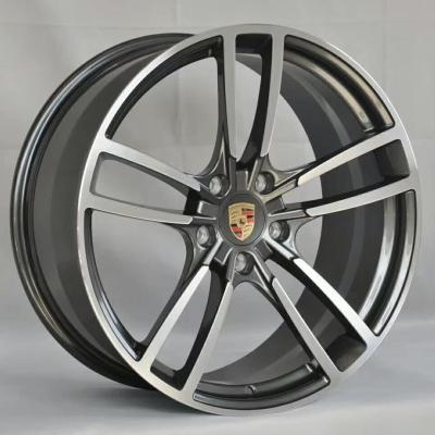 China Custom 21-Inch Cayenne Turbo Design Wheel Platinum (Gun Metal) Or Machine Face for sale