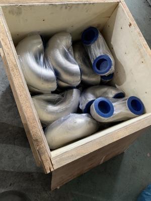 China Butt Welding Pipe Fittings Duplex Stainless Steel Elbow 180D Short Radius Bend UNS S31803 ASME B16.9 for sale