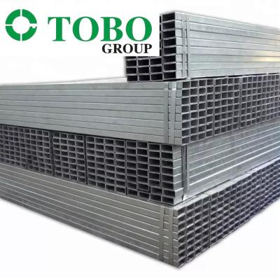 China Hot selling ERW steel square tubing standard sizes, pre zinc coated square galvanized steel pipe for sale