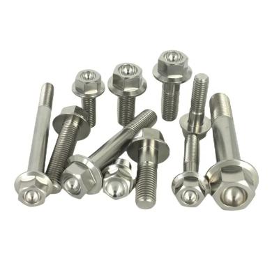 China High strength custom hex flange GR5 Ti-6al-4v titanium fasteners titanium bolts titanium screws en venta