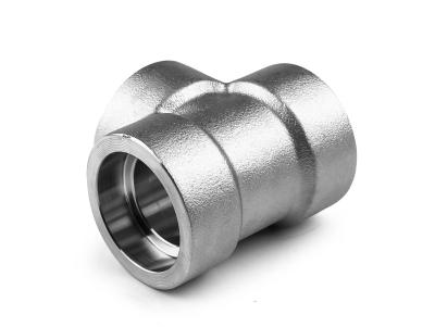 China Customizable Water Pipe Oil Pipe Stainless Steel 304 316 Tee Industrial Grade Socket Pipe Fittings à venda