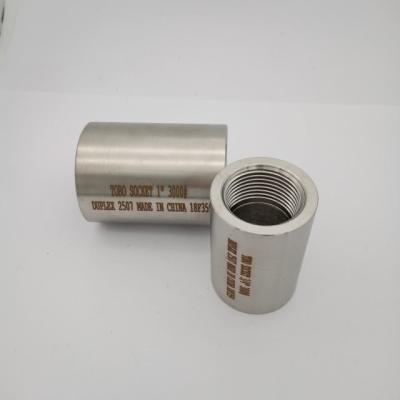 China Class 3000 Duplex 2507 NPT Normal Thread Pipe Fitting for sale