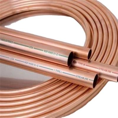 China Type K L M Air Conditioner Pancake Coil Copper Tube Air Conditioning Copper Pipe For Ventilation for sale