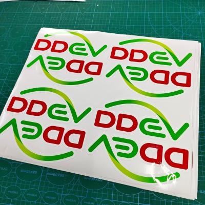 China Water Resistant Custom Outdoor Stickers UV Resistant Waterproof Decal Logo Die Cut Vinyl Transfer Stickers for sale