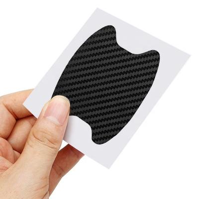 China Windshield Stickers 4pcs/Set Car Door Sticker Carbon Fiber Die Cut Vinyl Sticker Styling Accessories for sale