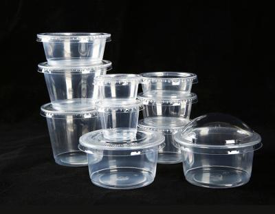 China Home restaurant sauce cup hotel pp plastic cup and hot sale cheap disposable PET lids for sale