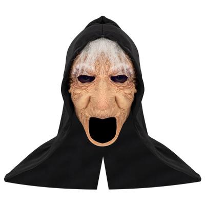 China Horror Halloween mask latex headgear witch headgear film and television simulation performance props for sale