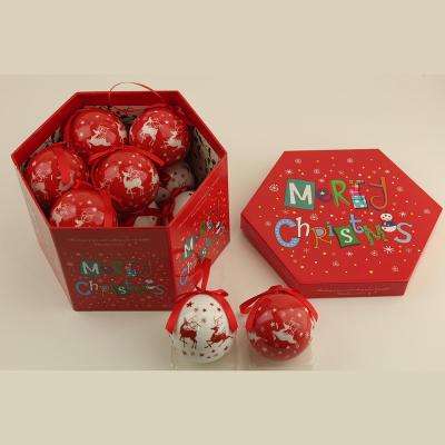 China Handworked Plastic Christmas Decoration Ball Ornament Christmas Tree Pendant for sale