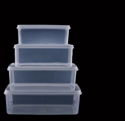 China Freshness Keeping Clear Kitchen Refrigerator Plastic Airtight Food Storage Containers Set for sale