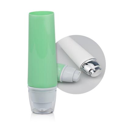 China Snap On Pump Diameter 35mm Oval Squeeze Tube With Snap On Pump Applicator For BB Cream for sale