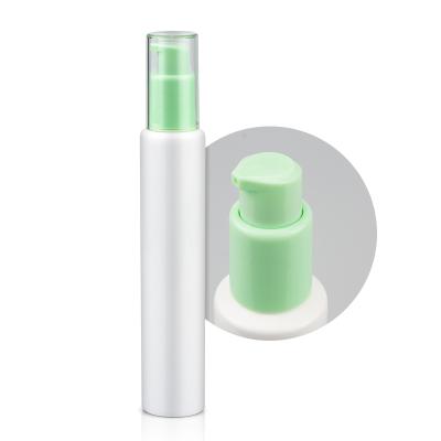 China Snap On Pump Diameter 30mm Plastic Squeeze Tube With Snap On Pump For Makeup Foundation for sale