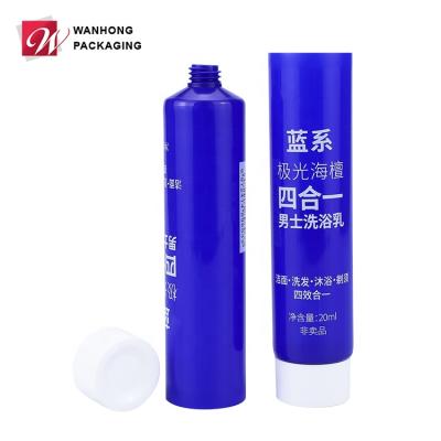 China Bath Lotion Round Cosmetic Plastic Tube For Body Lotion, Squeeze Cosmetics Packaging Containers For Shampoo, Shower Shave for sale