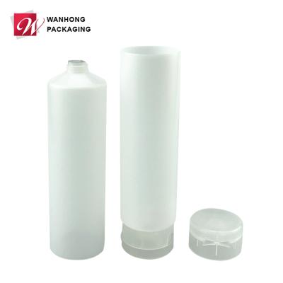 China Flip Top Cap In Stock, Low MOQ White Clear Half Empty Plastic Squeeze Tube For Skin Care Cosmetic Packaging for sale