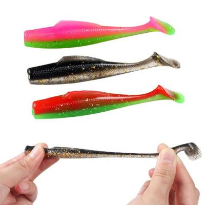 China TPR 10 Colors 5.5cm 1.6g 6pcs/bag Super Soft Larva Primer TPR Plastic Fishing Lure for sale