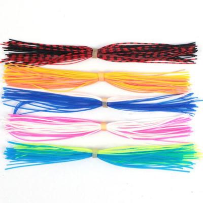 China Outdoor Sports 13cm 5 Colors Fishing Lure Silicone Skirt Rubber Standard Material, Silicone Fishing Skirts for sale