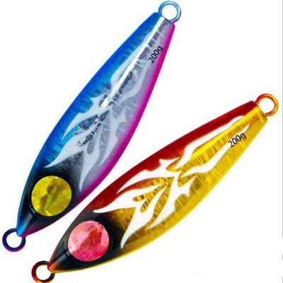 China New 120g 150g 200g Metal Jig Lead Bright Hard Slow Pitch Sea Fishing Lures for sale