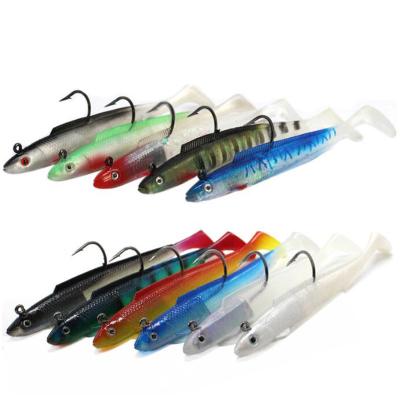 China Lead+PVC Musta Fishhook Electric Eel Package Lead Fish Lure Bait 15cm 30g 10 Colors Eel Soft Bait Black Fish Bait for sale