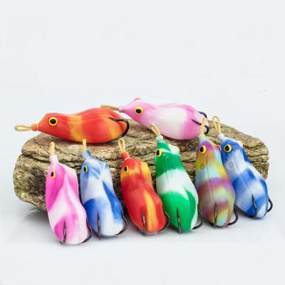 China Silicone 8.6cm Silicone 15g Bionic Skin Soft Frog Lure for sale