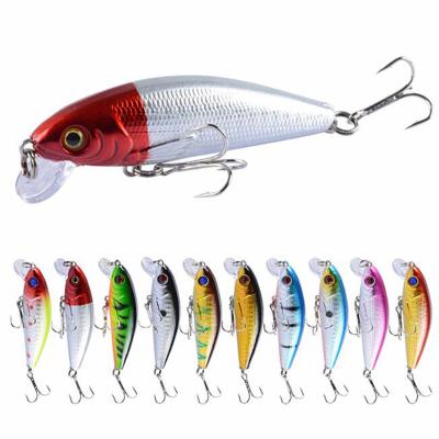 China ABS Plastic Minnow Floating Fishing Lures 72mm 8.7g 10 Colors Lures Saltwater Hard Plastic Fishing Freshwater For Trout Bass Bait for sale