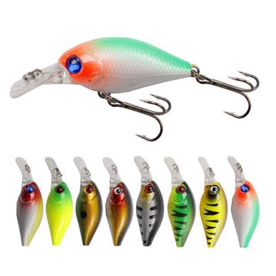 China ABS Plastic Wholesale 4.2g 8 Colors Mini Artificial Bait Hard Floating Wobbler 5.2cm Fishing Crank Lure for sale