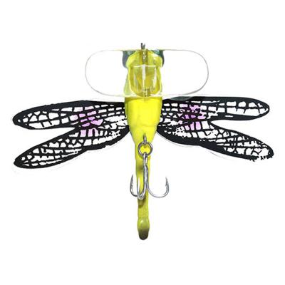 China 7.5cm ABS 6g Water Dragonfly Snap Top Hard Plastic Shape Artificial Fishing Lure for sale