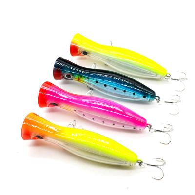 China Big Mouth Big Mouth Colorful Artificial Bass Snap Top Bait Hard Fishing Lure 12cm Top 42g With 3d Eyes for sale