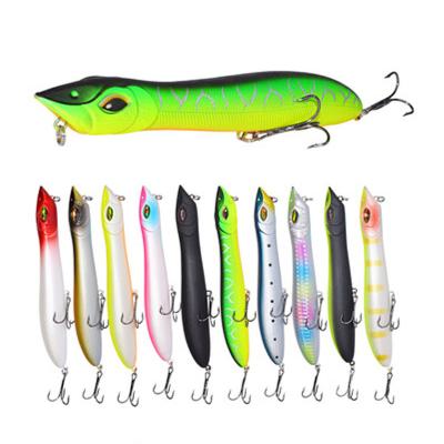 China 140mm Water 26g Snap Snake Head Plastic Artificial Top Wobbler Hard Fishing Lure for sale