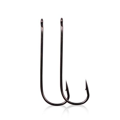 China Outdoor Fishing Activity Fishing Tackle Carp Hooks Single Worm 3#-12# High Carbon Steel 5115 Fish Hook for sale