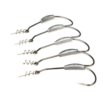 China Hook 2g 2.5g 3g 5.25g 7g Convenient Spring Twist Lock Fishing Screw Needle Bait Soft Crank Feed Crank Hook for sale