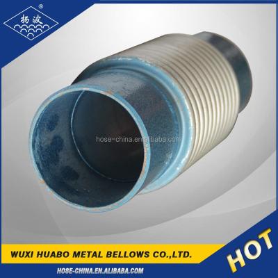 China Welded Type Metal Expansion Joint Exhaust Bellows Stainless Steel Sleeve Corrugated Pipe for sale