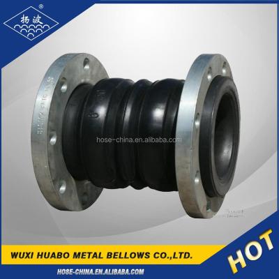 China Stainless Steel Hypalon Rubber Bellows Expansion Joint / Rubber Compensator for sale