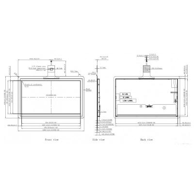 Cina Proiettato 11,6 pollici TFT Capacitive touch screen integrato con IIC Interface in vendita