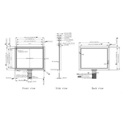 Cina 8.4 pollici TFT capacitivo touch screen PCAP touch screen industriale standard in vendita