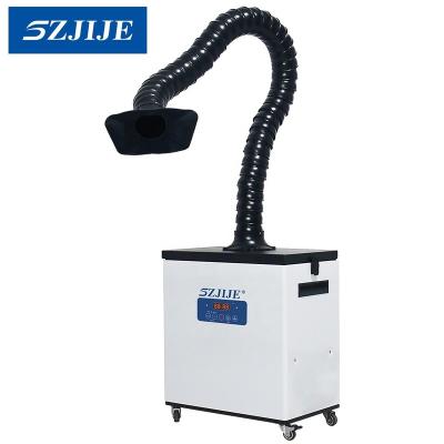 China Electronics Industry Cleanroom Digital Display Fume Extractor Laser Smoke Damper Solder Evacuator With Extraction Arm Hood for sale