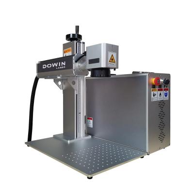 China Dowin Machine Water Cooled Fiber Laser 100W Raycus Deep Laser Marking Machine for sale