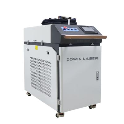 China Exterior Paint Cleaning High Efficiency Raycus Fiber Laser Machine Oil Painting Fiber Laser Cleaning Stripping Machine for sale