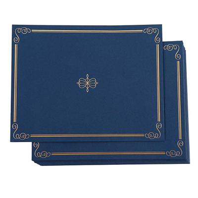 China Document Certificate Holder - 24-Pack Diploma Cover Document Cover for Letter Size Award Certificates Navy Blue Gold Foil for sale