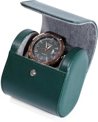 China Leather Watch Roll Travel Cases For Men And Women With Suede Lining Watch Display Box for sale