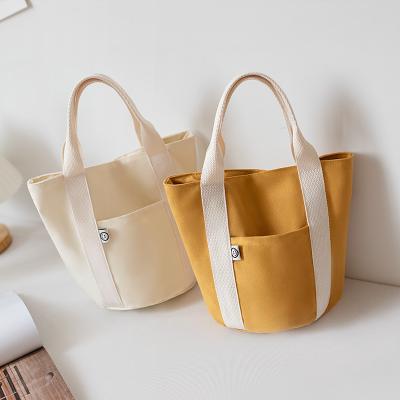 China Lady Women's Bags Wholesale Korean Canvas Bucket Bags Ladies Small Shoulder Handbag for sale