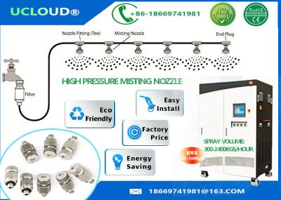 China Großer Spray-Hochdruckwasser-Nebel-Düsen für dehnbarer Nebel-Kühlsystem zu verkaufen