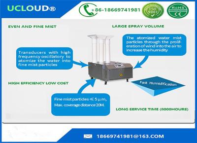 China Energiesparendes industrielles Ultraschallbefeuchter-Befeuchtungs-System für Textilindustrie zu verkaufen