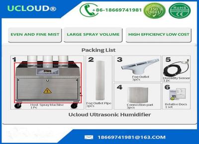 China 24kg/h-Handelsultraschallbefeuchter-Zerstäuber für Textilindustrien zu verkaufen
