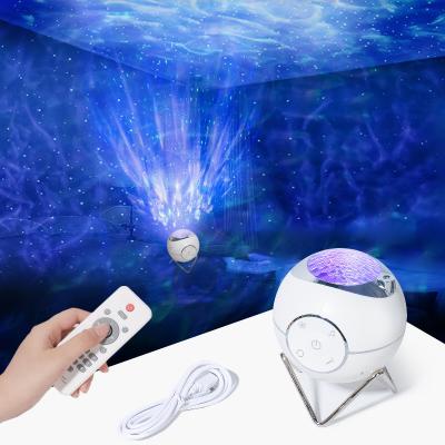 China Smart Sensor Control Lightweight Portable Wireless Sky Led Rotating Laser Projector Projector Projection Lamp for sale