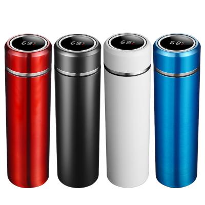 China PORTABLE Cheapest Smart Insulated Vacuum Water Cup Thermos Bottle LED Display Stainless Steel for sale